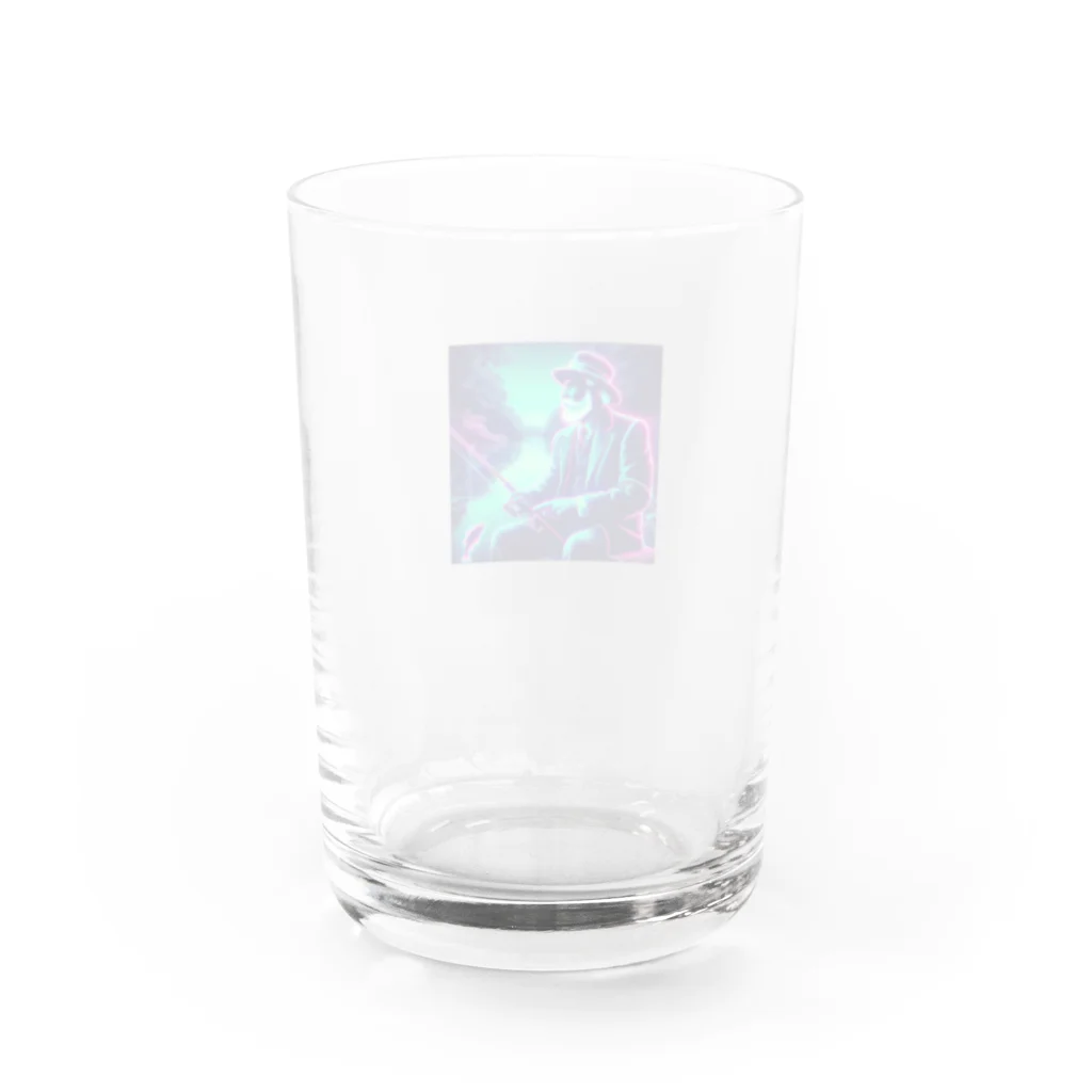 suzuri-comの池おじ Water Glass :back