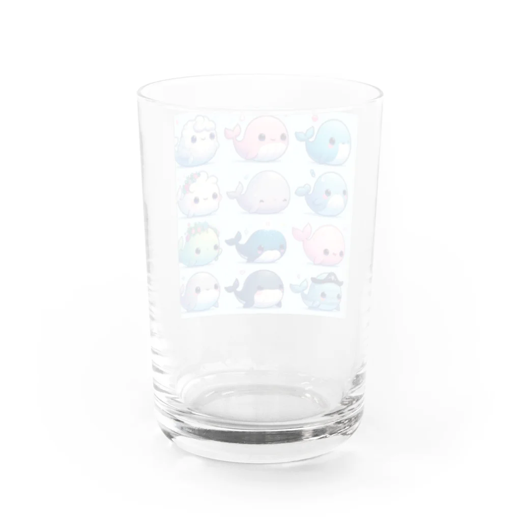 わくわく海の雑貨屋のにこにこクジラコレクション Water Glass :back