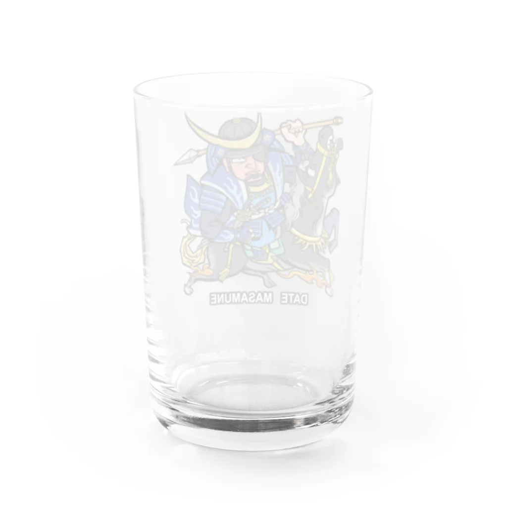 freehandの伊達　政宗 Water Glass :back