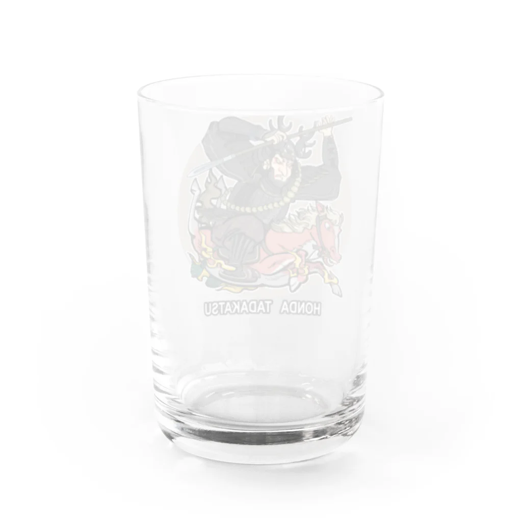 freehandの本多　忠勝 Water Glass :back