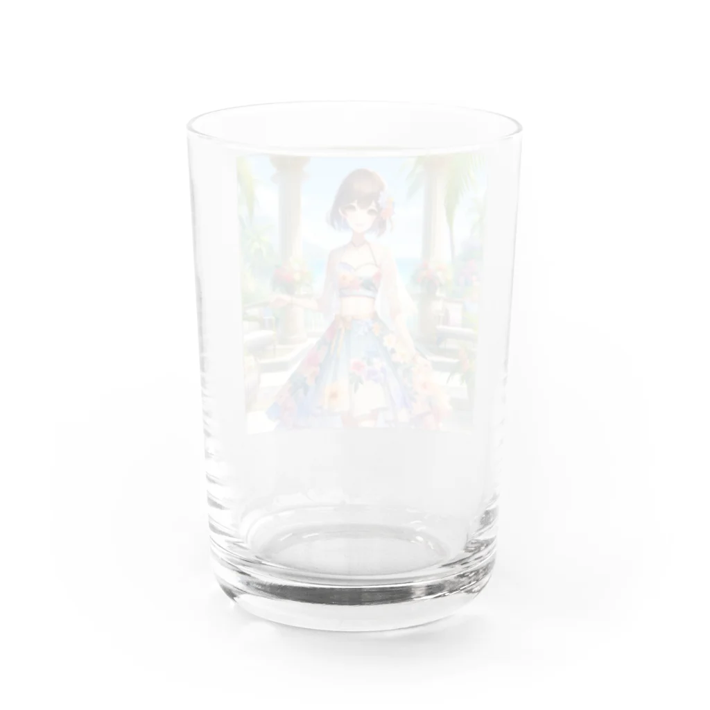 かるるんショップの夏と南国と休日と Water Glass :back