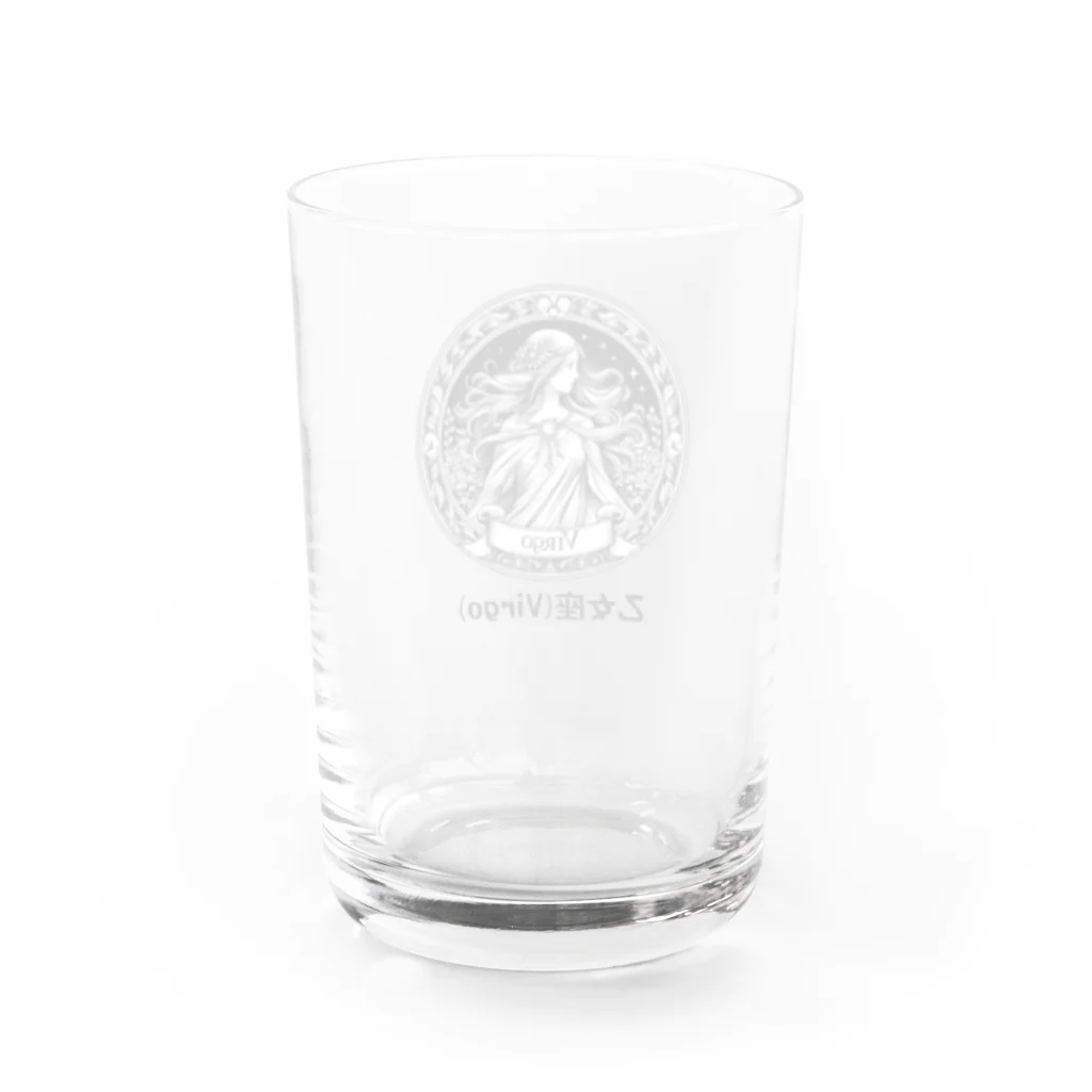 keystoneの乙女座(Virgo) Water Glass :back