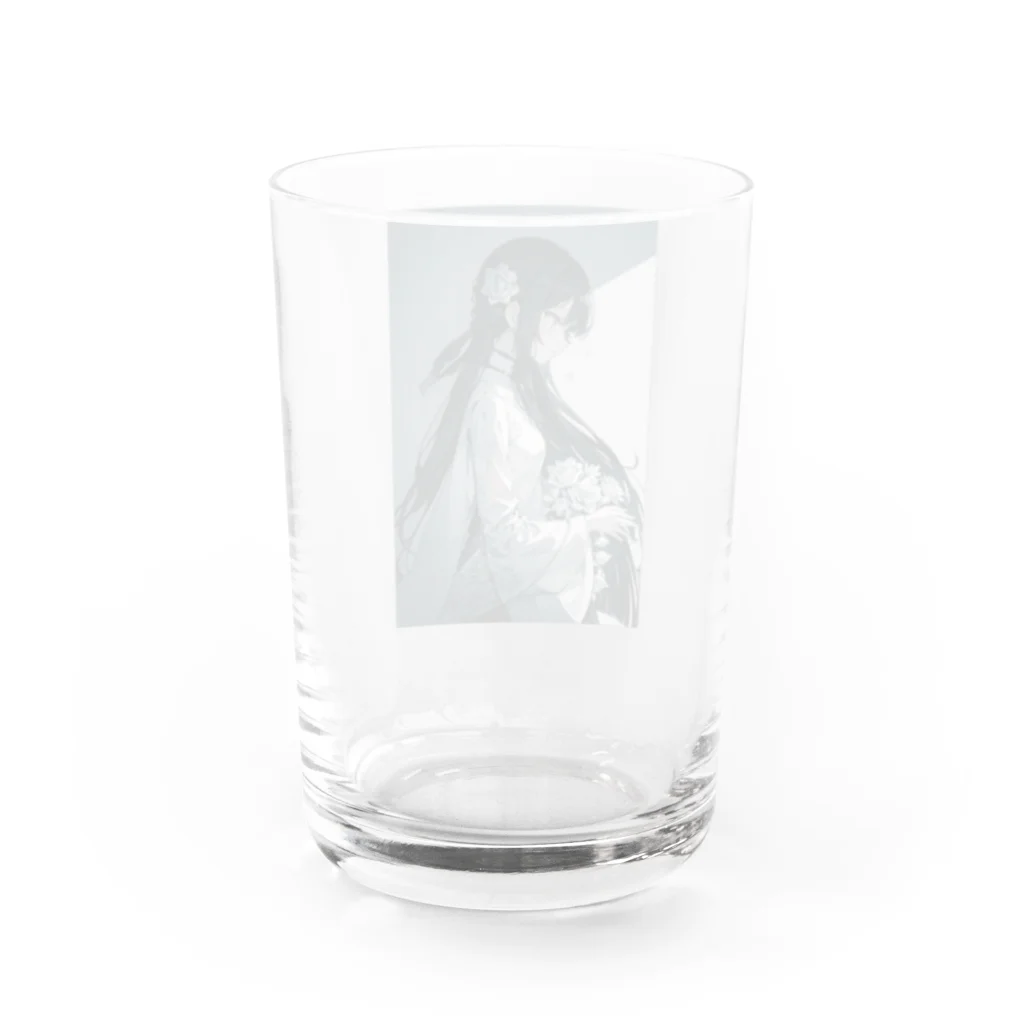 🐋うくはのお店の君は花嫁 Water Glass :back