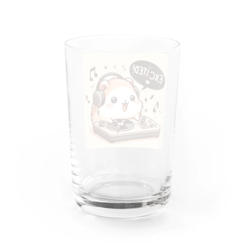 まんじゅ王国のハムスターがDJブースでスピン！ Water Glass :back