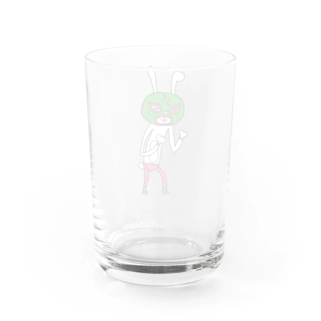 キャレンダーのサンダーラビット Water Glass :back