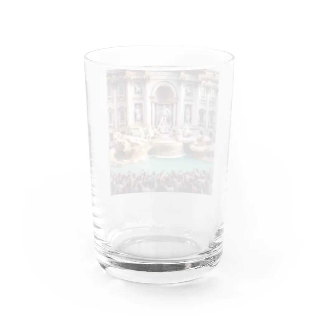 うりこみ屋のトレビの泉 Water Glass :back