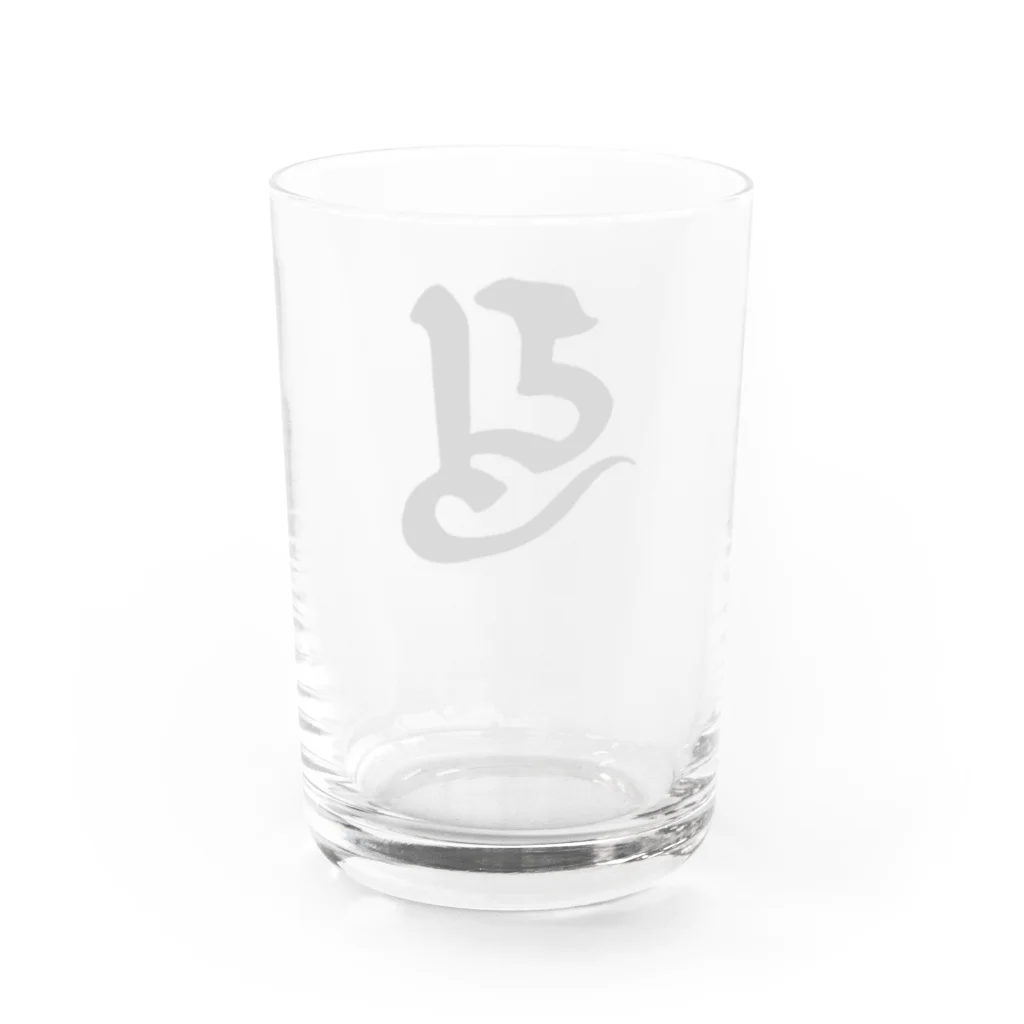 shambhala_yaの守護梵字　弥勒菩薩様の「ゆ」 Water Glass :back