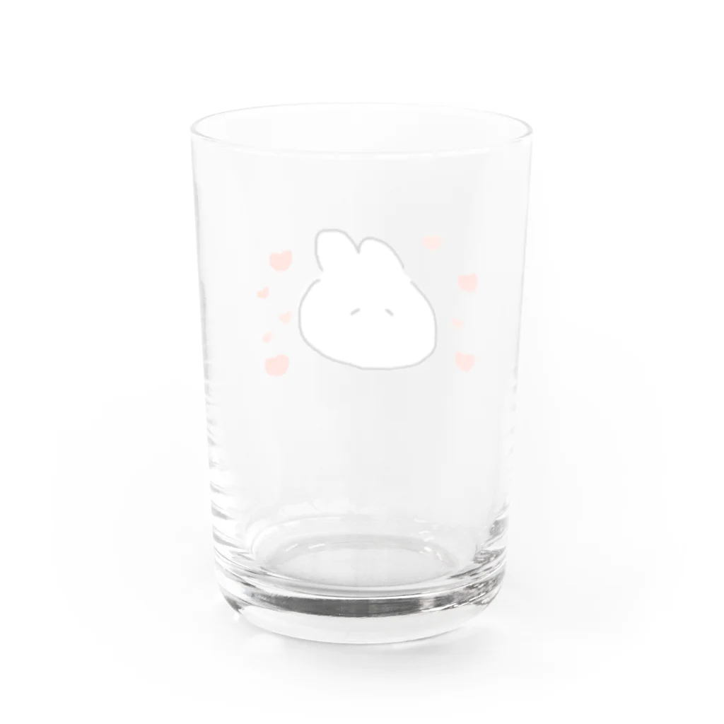 こふくの愛溢れるうさぎ Water Glass :back