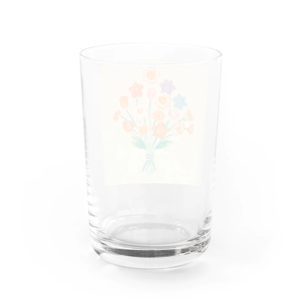 ひちゃんのお絵描きのお絵描き花束 Water Glass :back