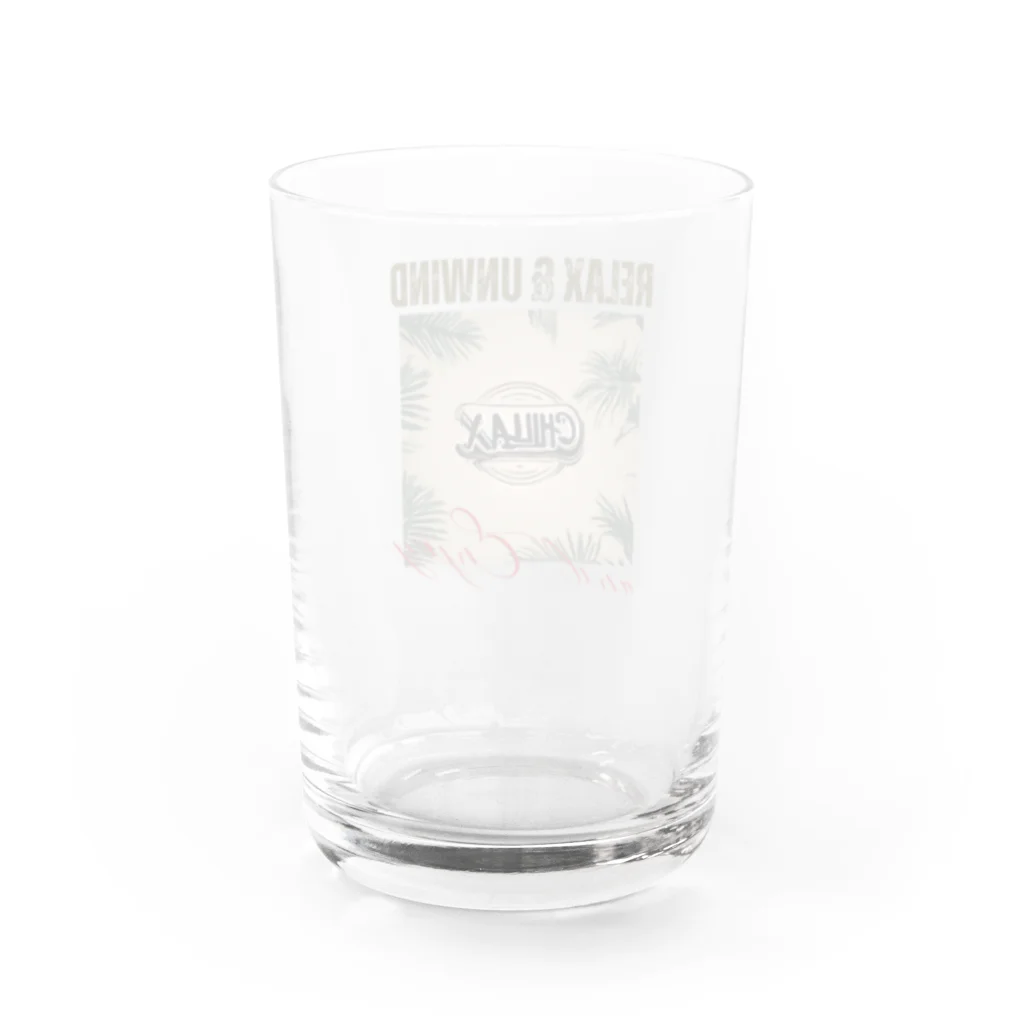 si-moのゆっくりまったりリラックス　Chillax!シリーズ Water Glass :back