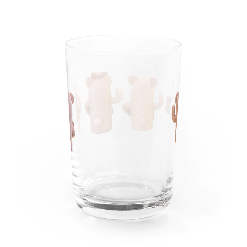 atelier_lapislazuliのくまはにわ4（うしろ） Water Glass :back