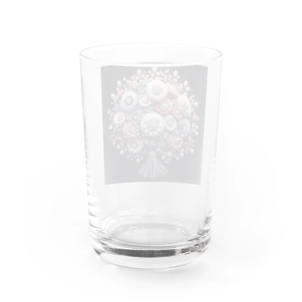 k8646のあなたへ送る素敵な花束 Water Glass :back