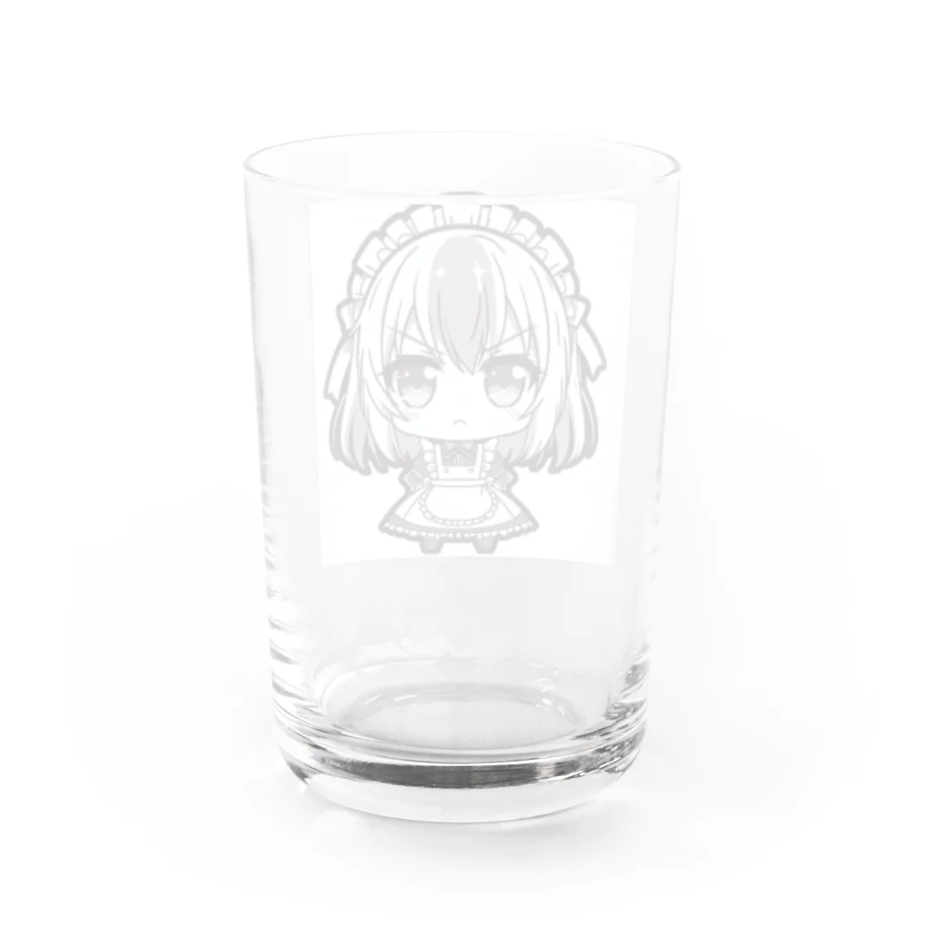 のかのかわいいメイドさん Water Glass :back