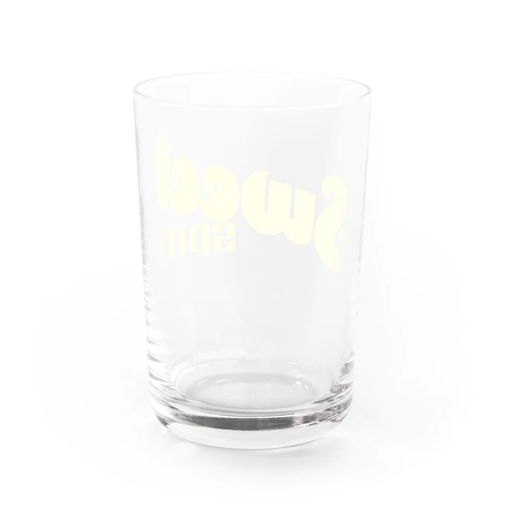 それいけ！中年庭球部のスイートスポット（カスタード） Water Glass :back