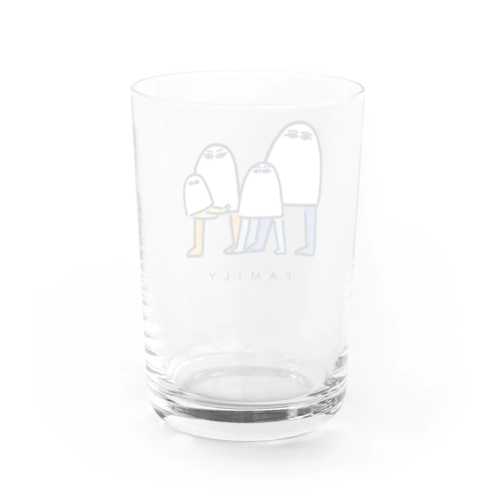 chika_shirakawaの謎のメジェド様ファミリー Water Glass :back