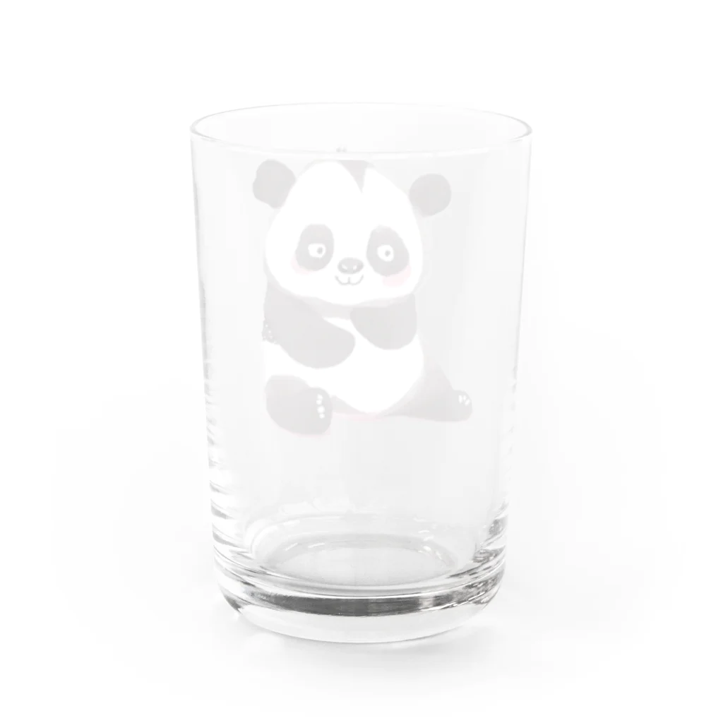 Narisukeのかわいいパンダさん Water Glass :back