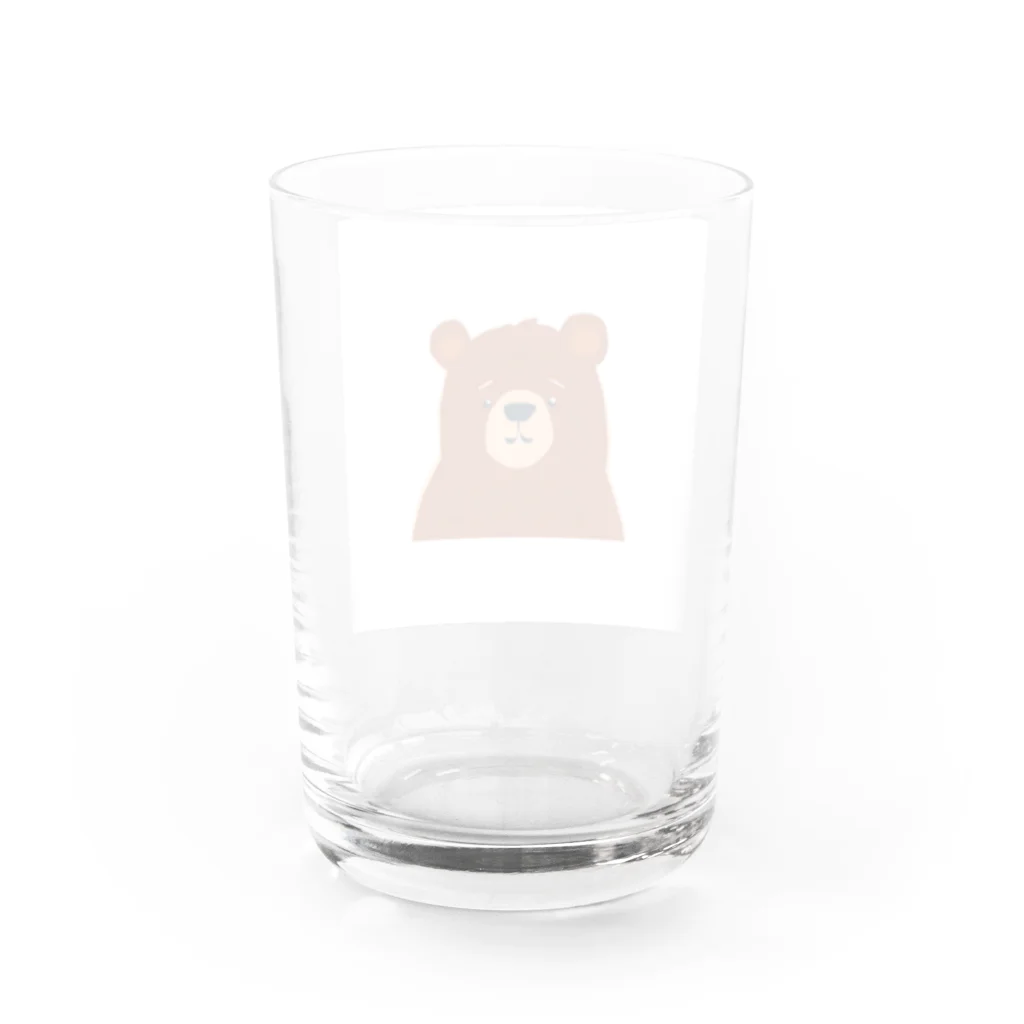 日常の困ったクマ Water Glass :back