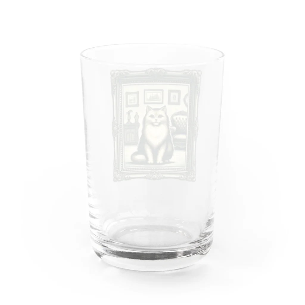 manaco-のクラシックな猫 Water Glass :back