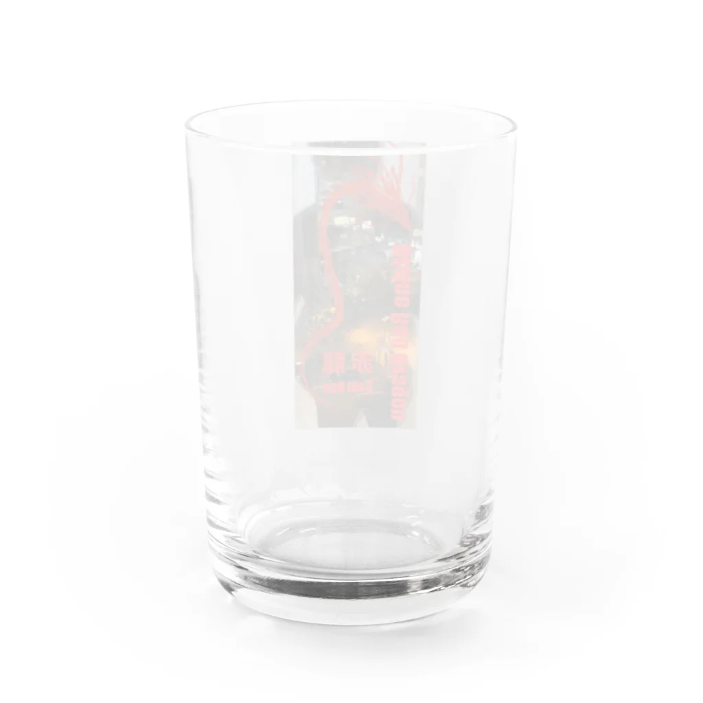 fling_shimizuの自由工房のDivine Red Dragon Seki Ryu　赤龍 Water Glass :back