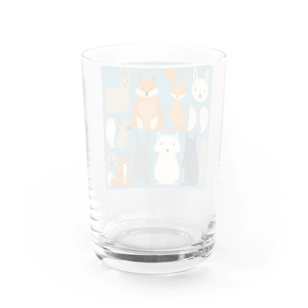 コラソンのお店のアニマルズ−２ Water Glass :back