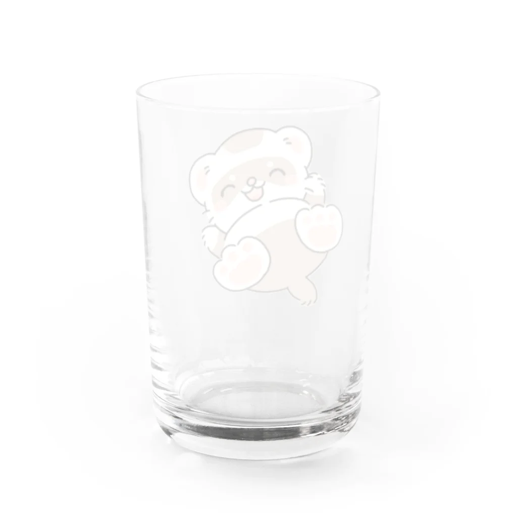 ふぇれねっと＠SUZURIのふぇれっとがころん Water Glass :back