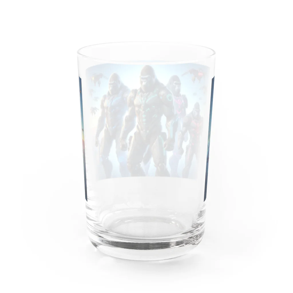 Animal_hero-457_AsukaYamamotoの立派なゴリラ Water Glass :back