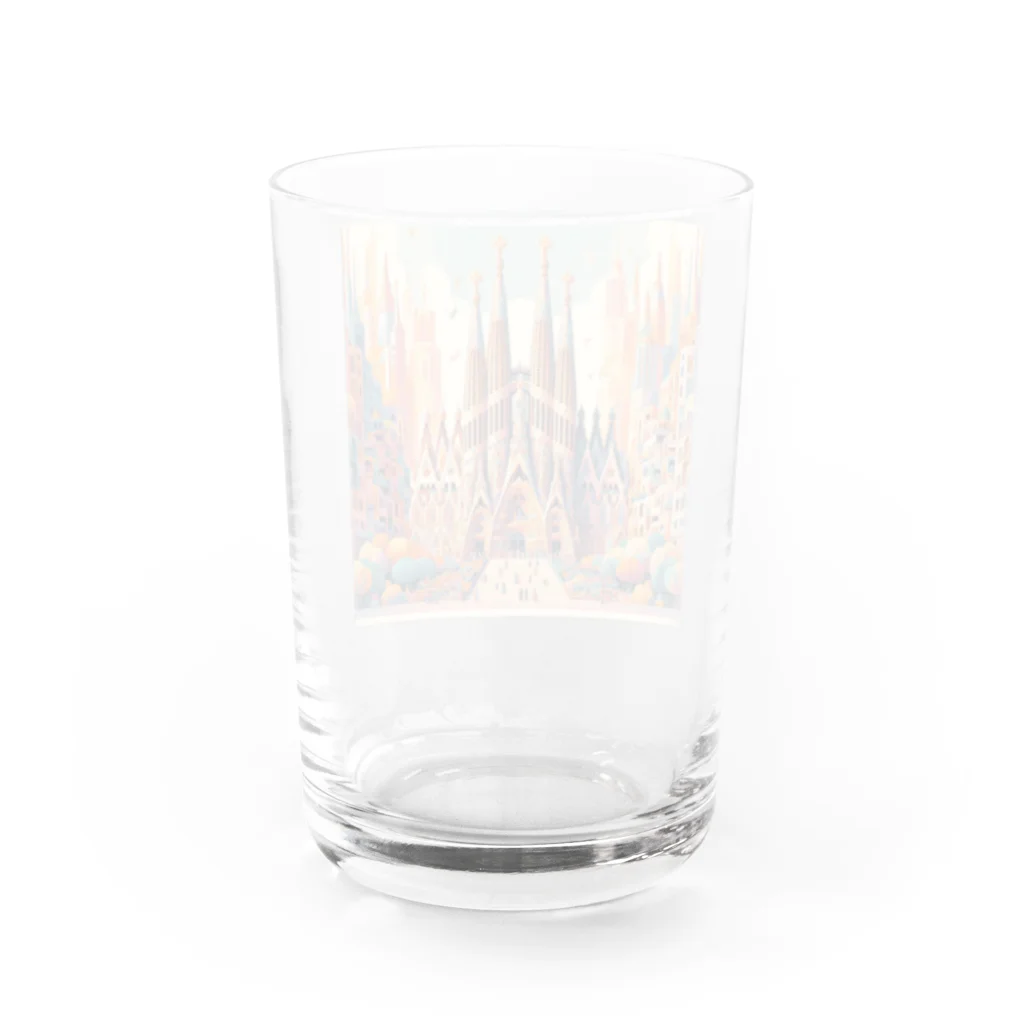 aoharu2005のサクラダファミリア Water Glass :back