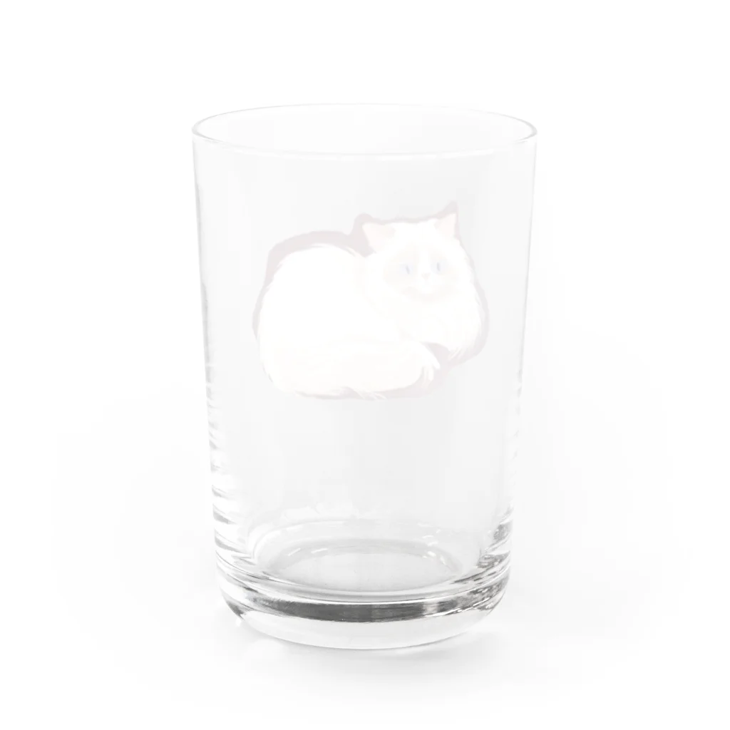 自分が欲しいグッズをつくるショップの不機嫌なラグドール Water Glass :back