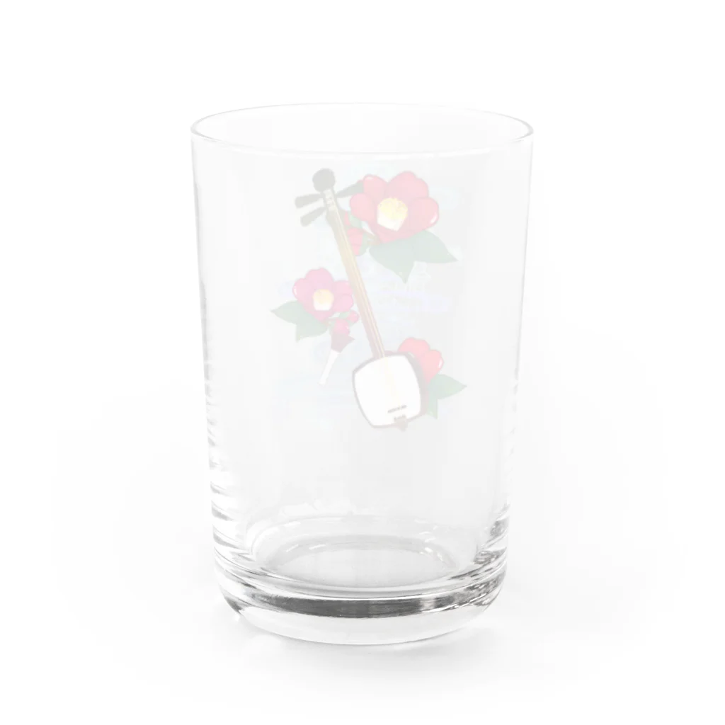 綾錦工房 りこりすの三味線 -雪月花- 【椿】 Water Glass :back