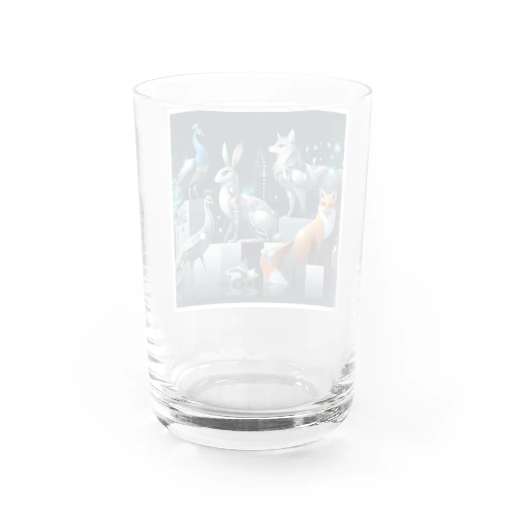 Animal_hero-457_AsukaYamamotoの未来をイメージさせるアニマルたち🐾✨ Water Glass :back