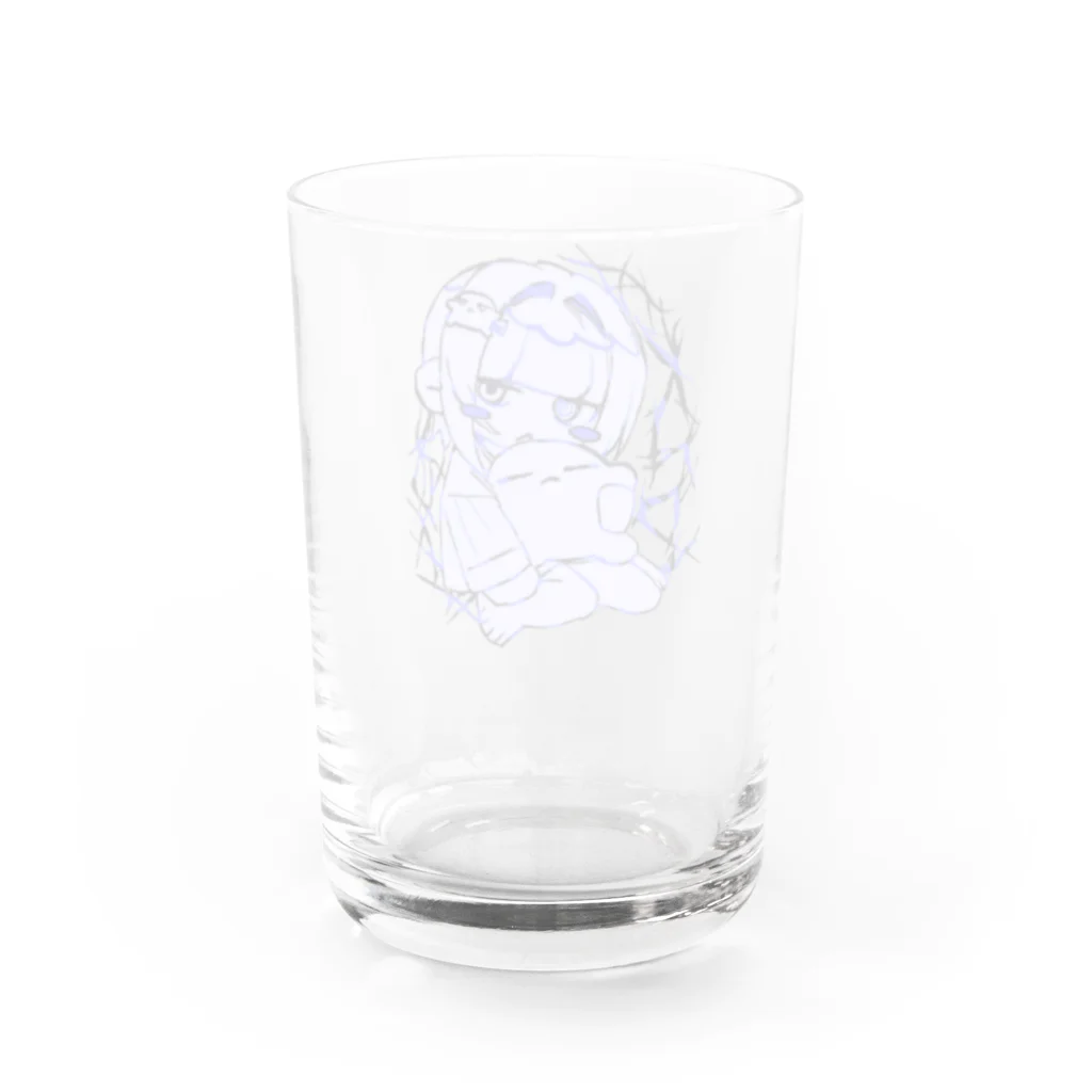 かん田本舗のもちもちブルー Water Glass :back