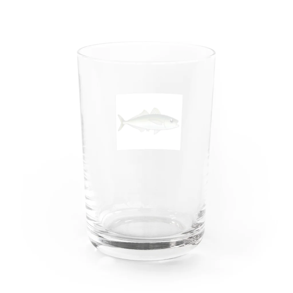 おさかなだいすきのあじ Water Glass :back