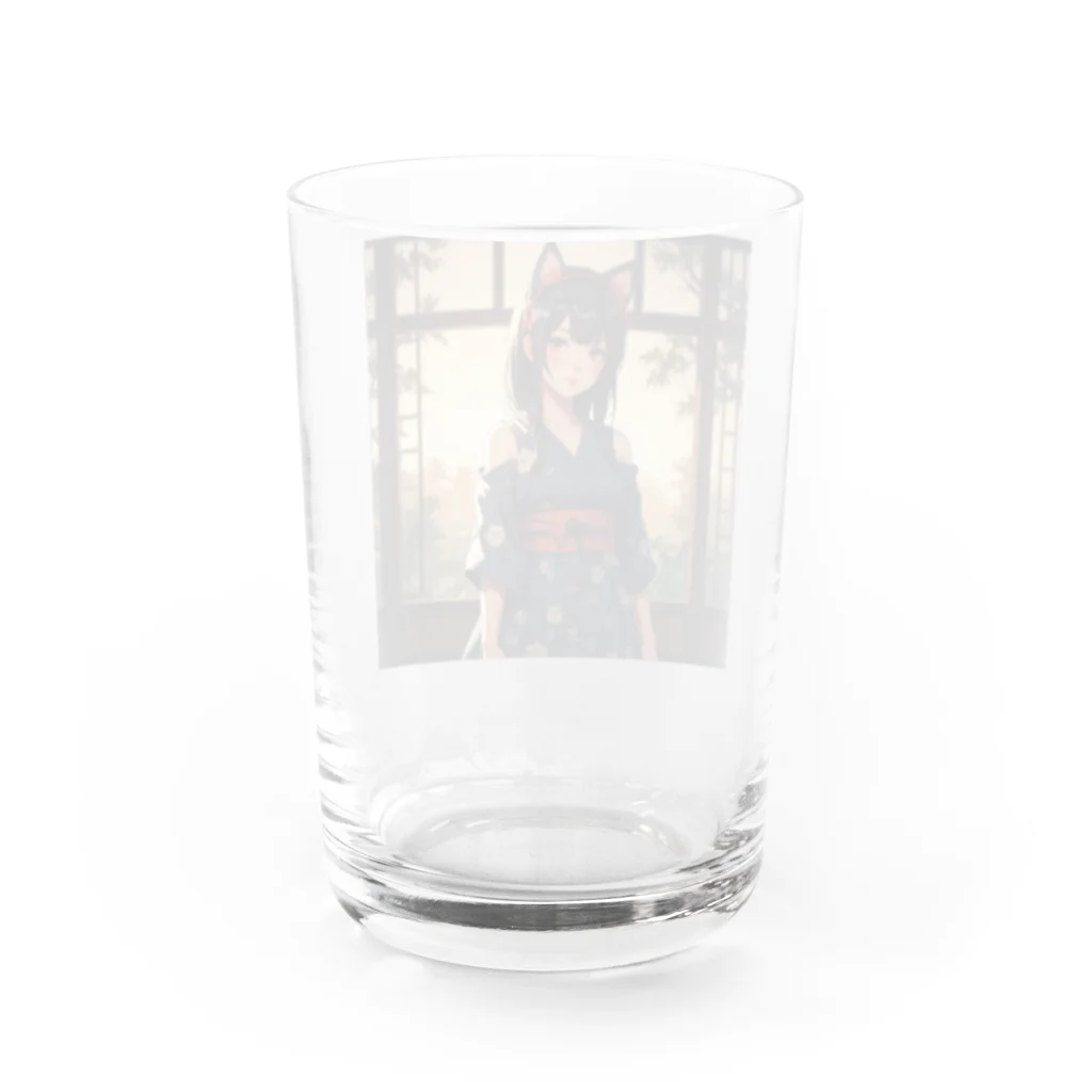 uhihi1126の猫耳可憐ちゃん Water Glass :back