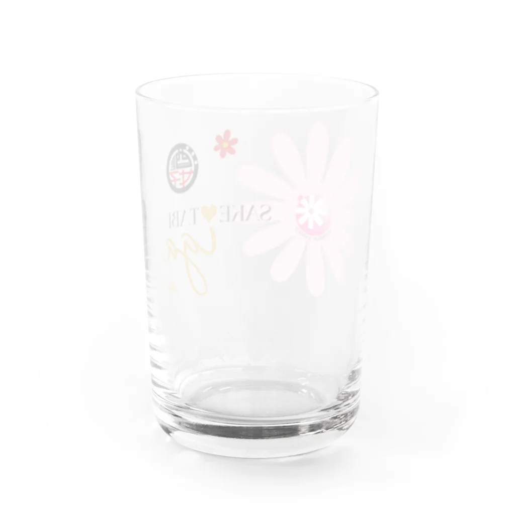 日本酒女子普及委員会29ショップのイガデサケタビグッズ Water Glass :back