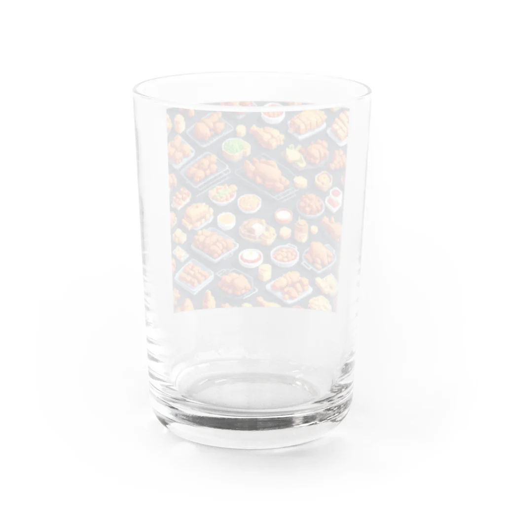 ドット絵賢者のドット絵シリーズ９チキン祭りゴージャスver. Water Glass :back