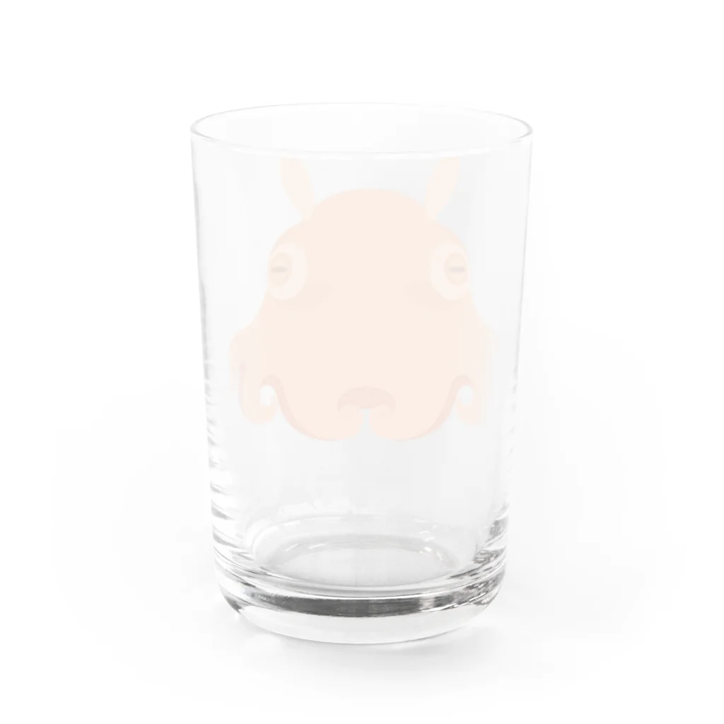 kimchinの宇宙人のようなキュートでかわいい深海魚の仲間メンダコ Water Glass :back