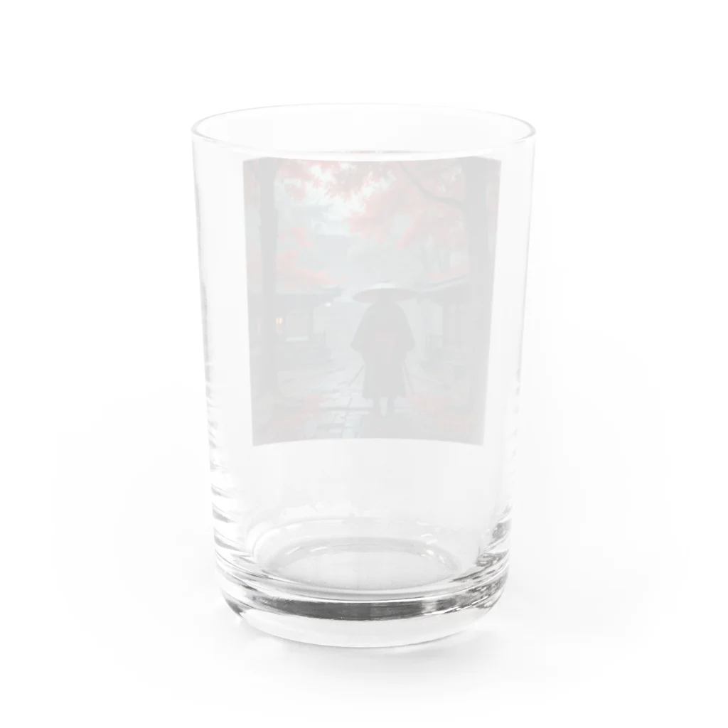 中村マコトの雨の中の侍 Water Glass :back