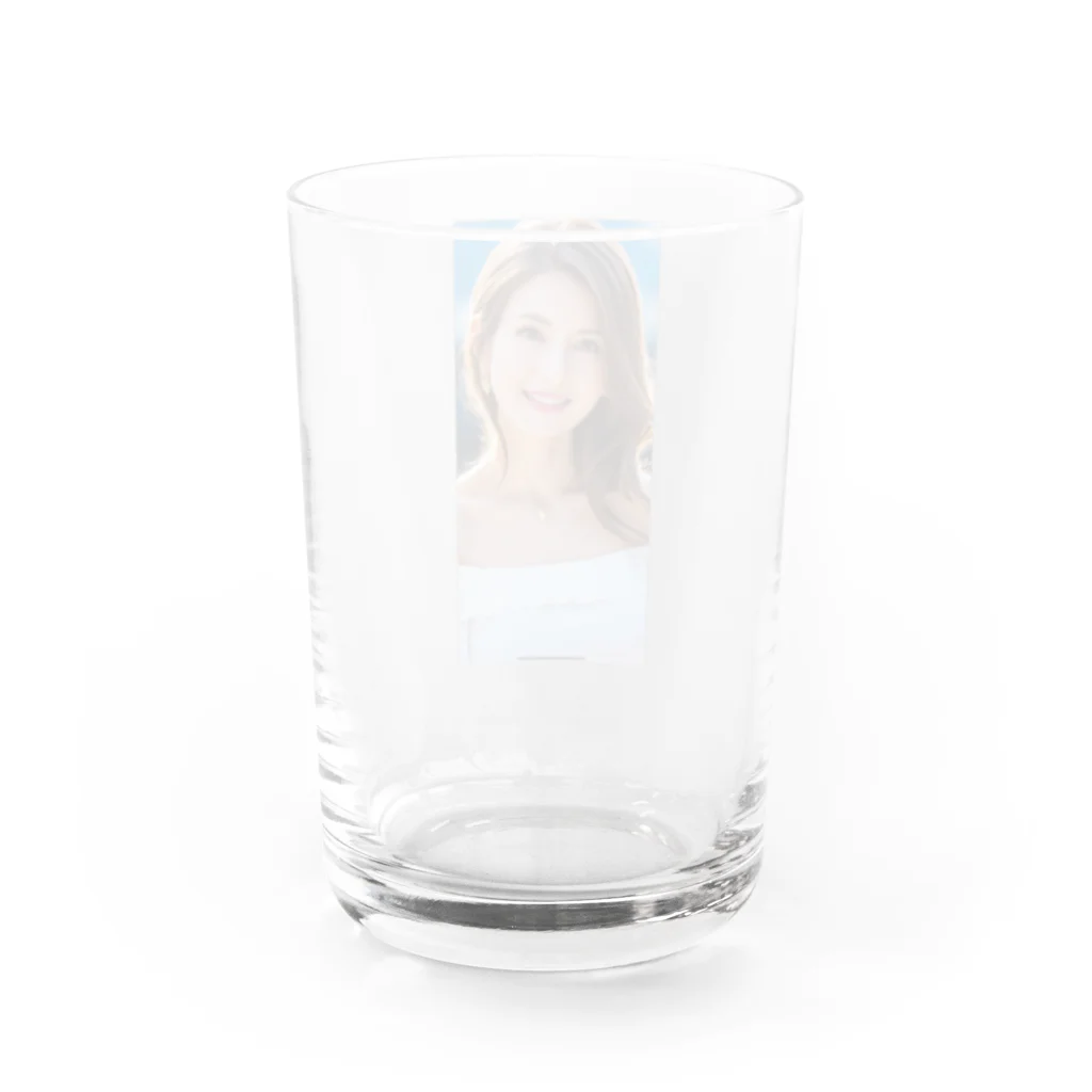 ももちゃん🍑のももちゃん🍑グッズ✨ Water Glass :back