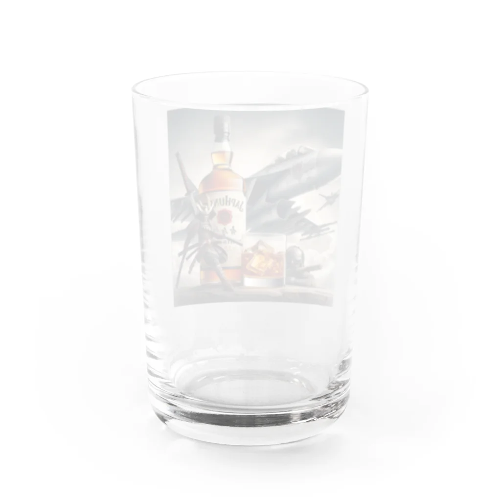 HECreaterの戦闘機と武士 Water Glass :back