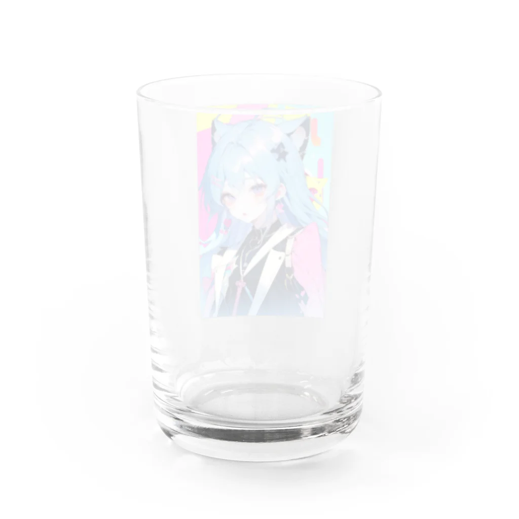 なめたけのしぐれ　ロングver Water Glass :back