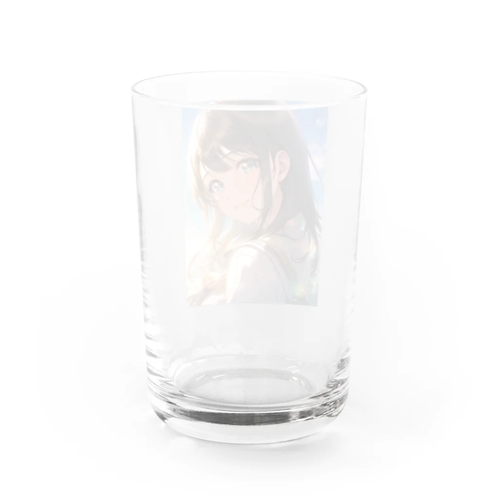 きゃんべるの彼女の微笑み - A Glimpse of Happiness Water Glass :back