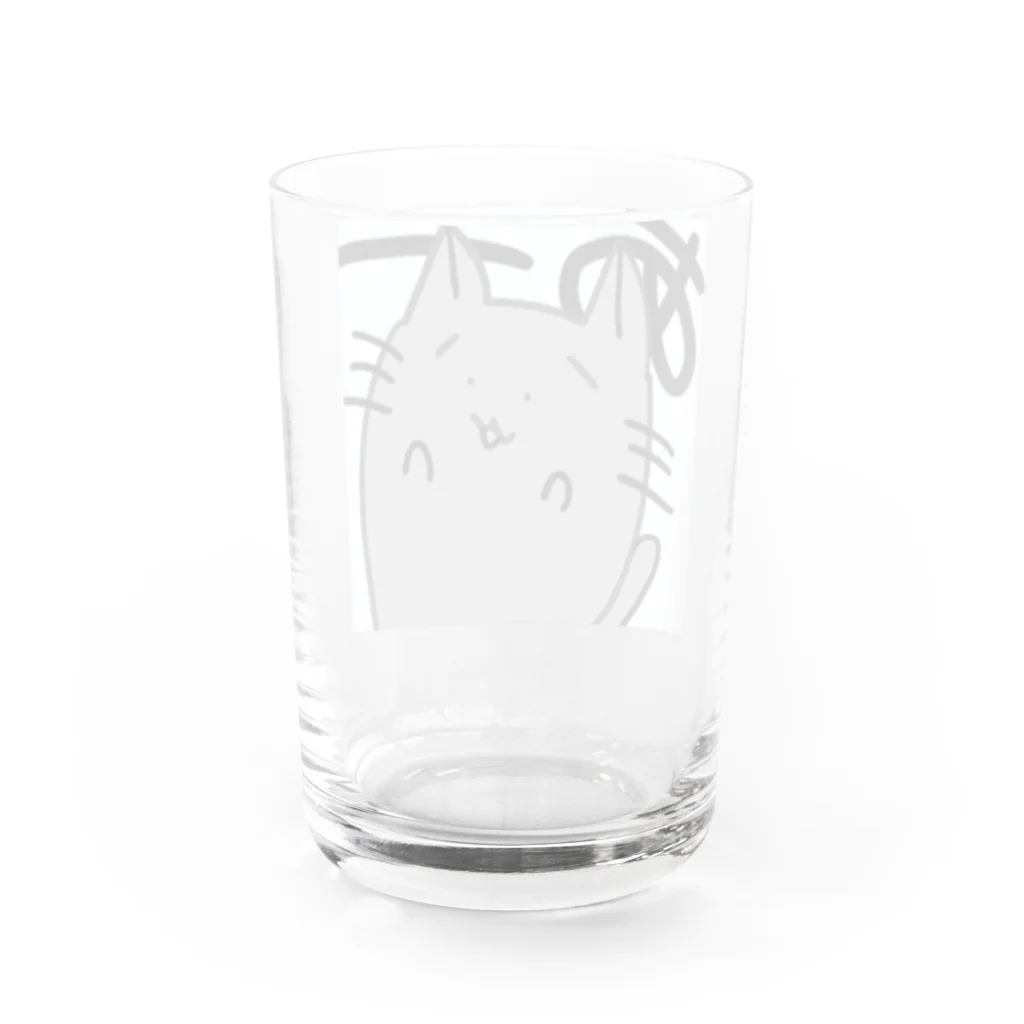 銀羽アニタ🩶🐈‍⬛@個人勢VTuberの銀羽アニタ(マスコット) Water Glass :back