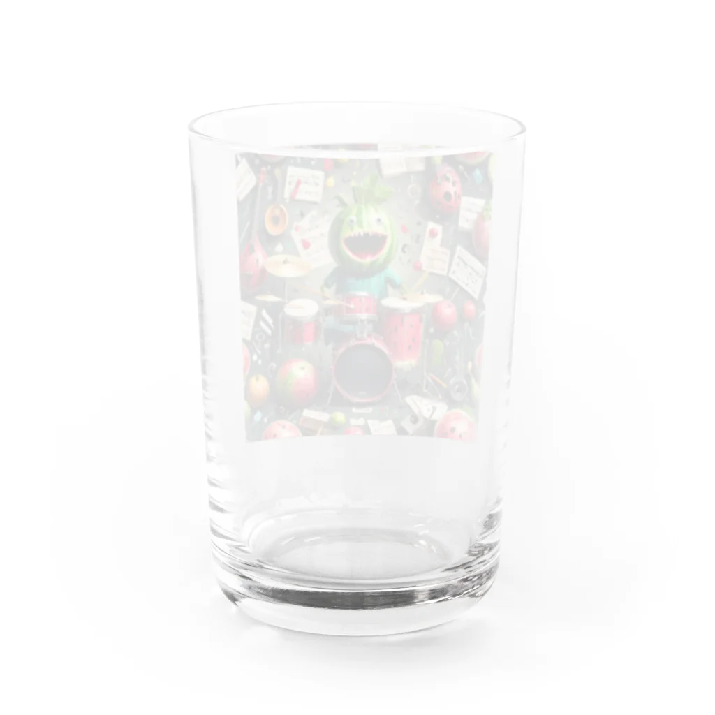 くるみの木のドラマースイカ Water Glass :back