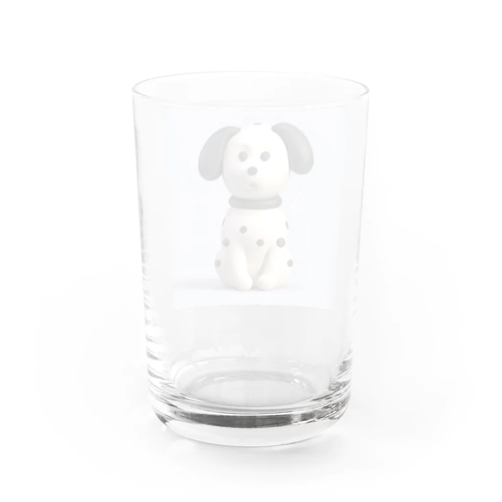 maoluckの置物風ダルメシアン Water Glass :back