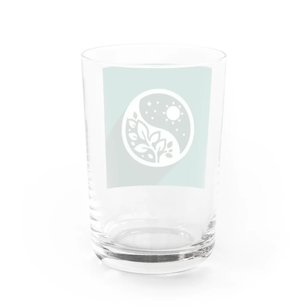 Qten369の地球を守ろう Water Glass :back