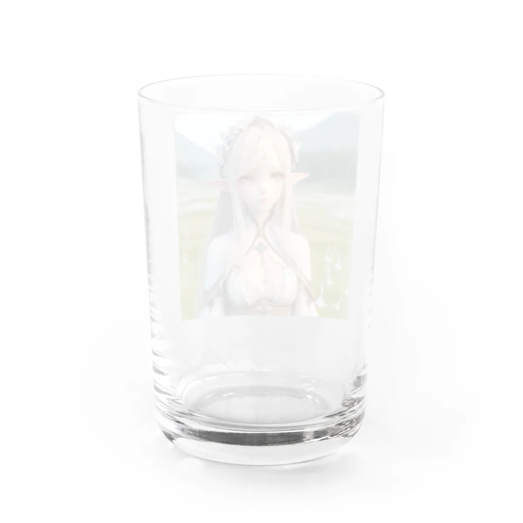 aaammmamのエルフ　美少女 Water Glass :back