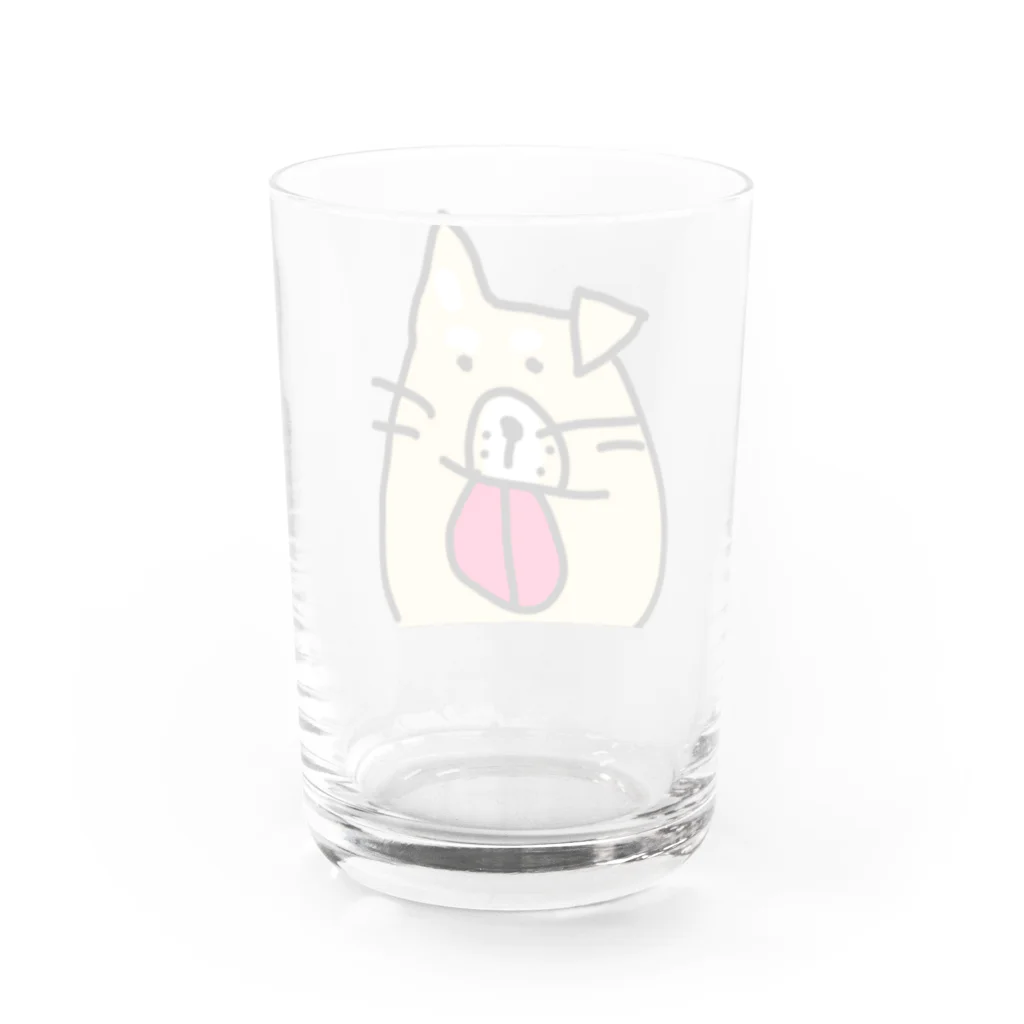 ビビりな番犬くんのビビりな番犬くん Water Glass :back