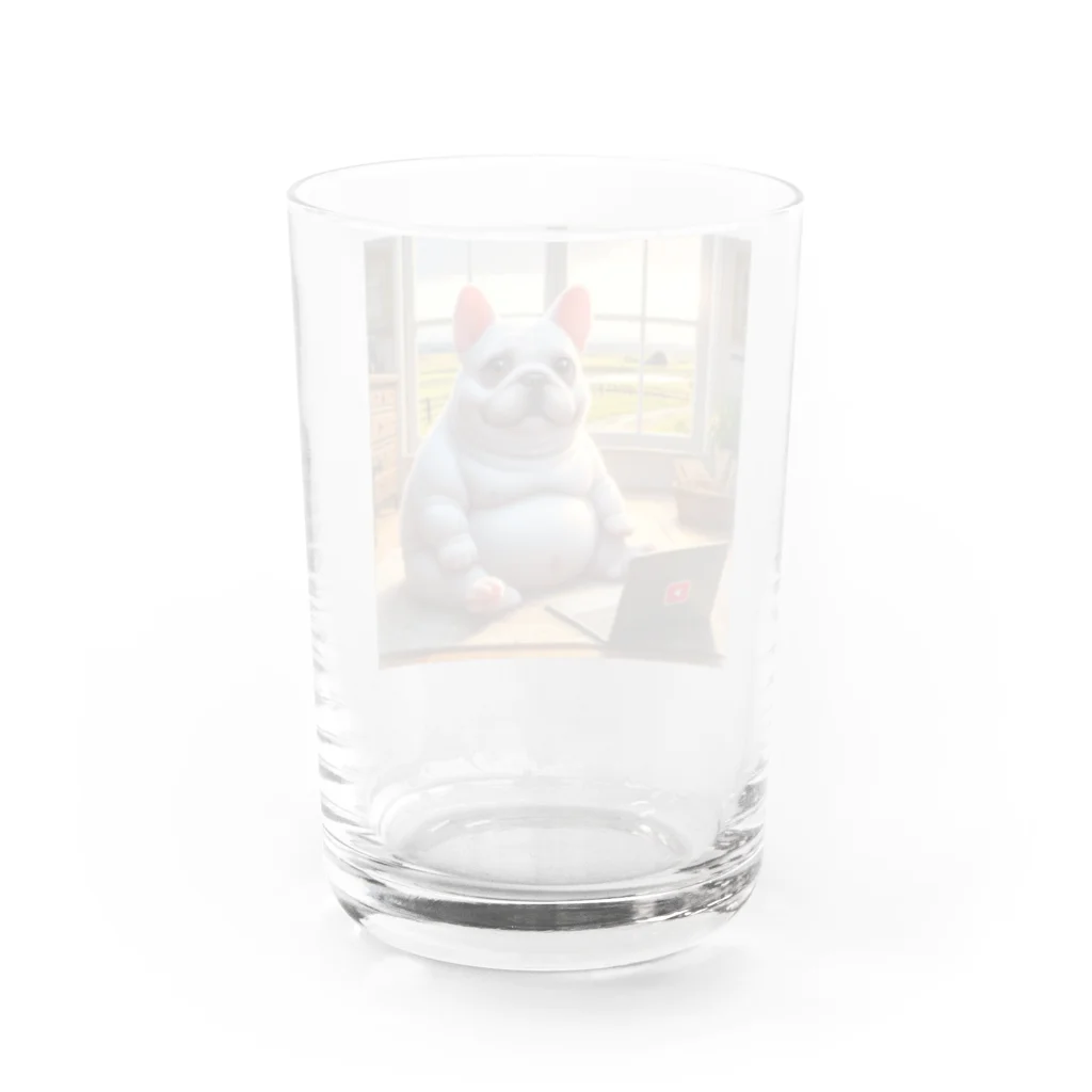 MysticArtworksのぽっちゃりになっちゃったピエール Water Glass :back