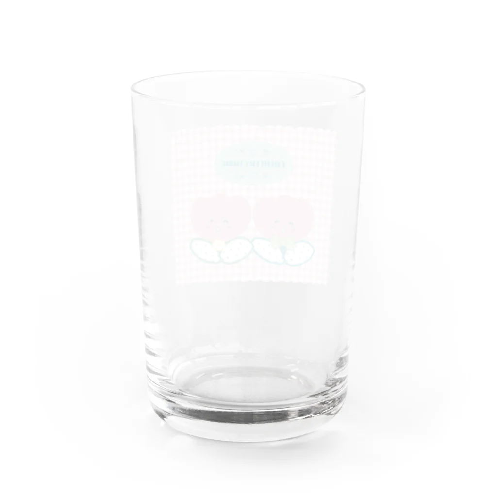 kajiinorikoのにっこりチューリップ Water Glass :back