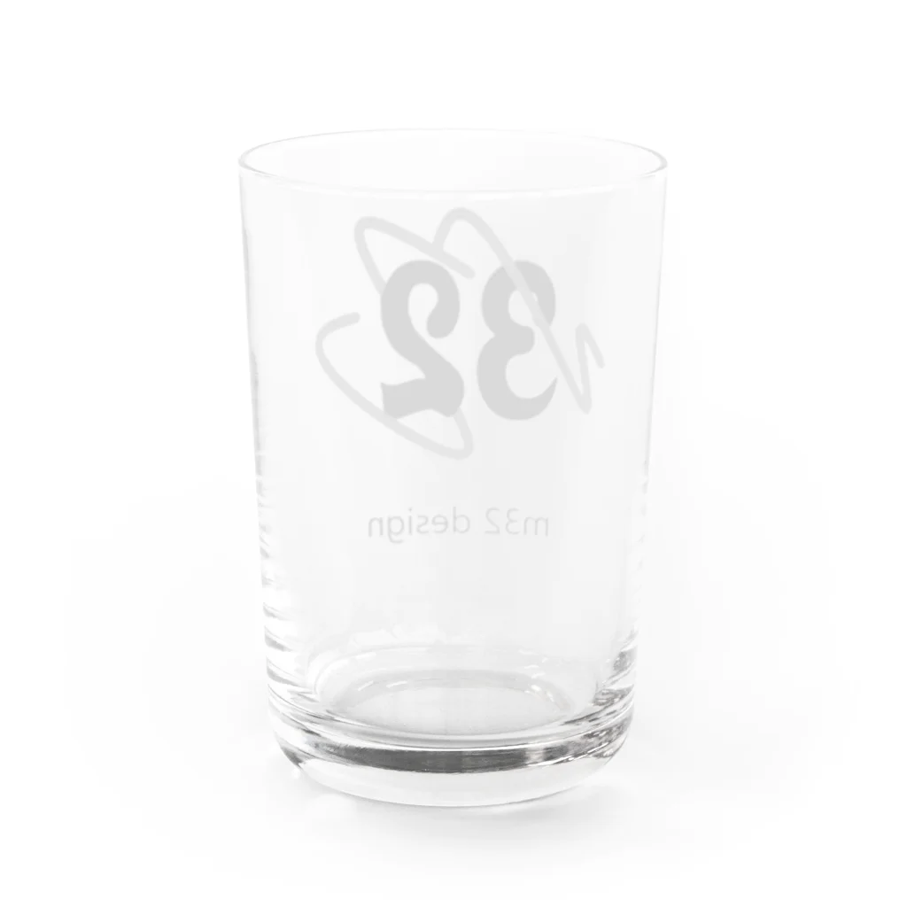 m32 designのm32 designのロゴアイテム Water Glass :back